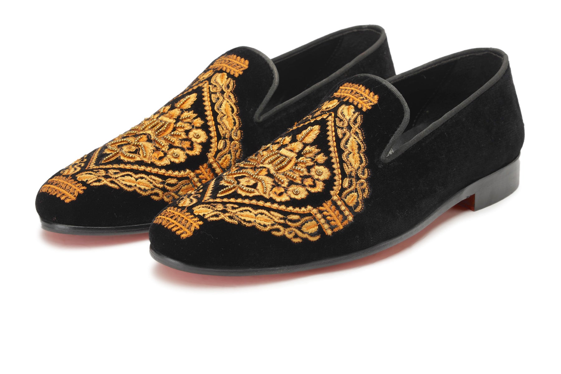 Safiya coal | Black Velvet Shoes | Shutiq